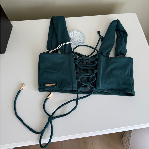 Popflex Sea Maiden Bikini Top- Dark Sea SZ XS BNWT - Picture 2 of 6